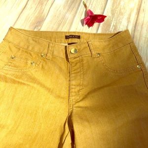 Iman butterscotch yellow denim jeans